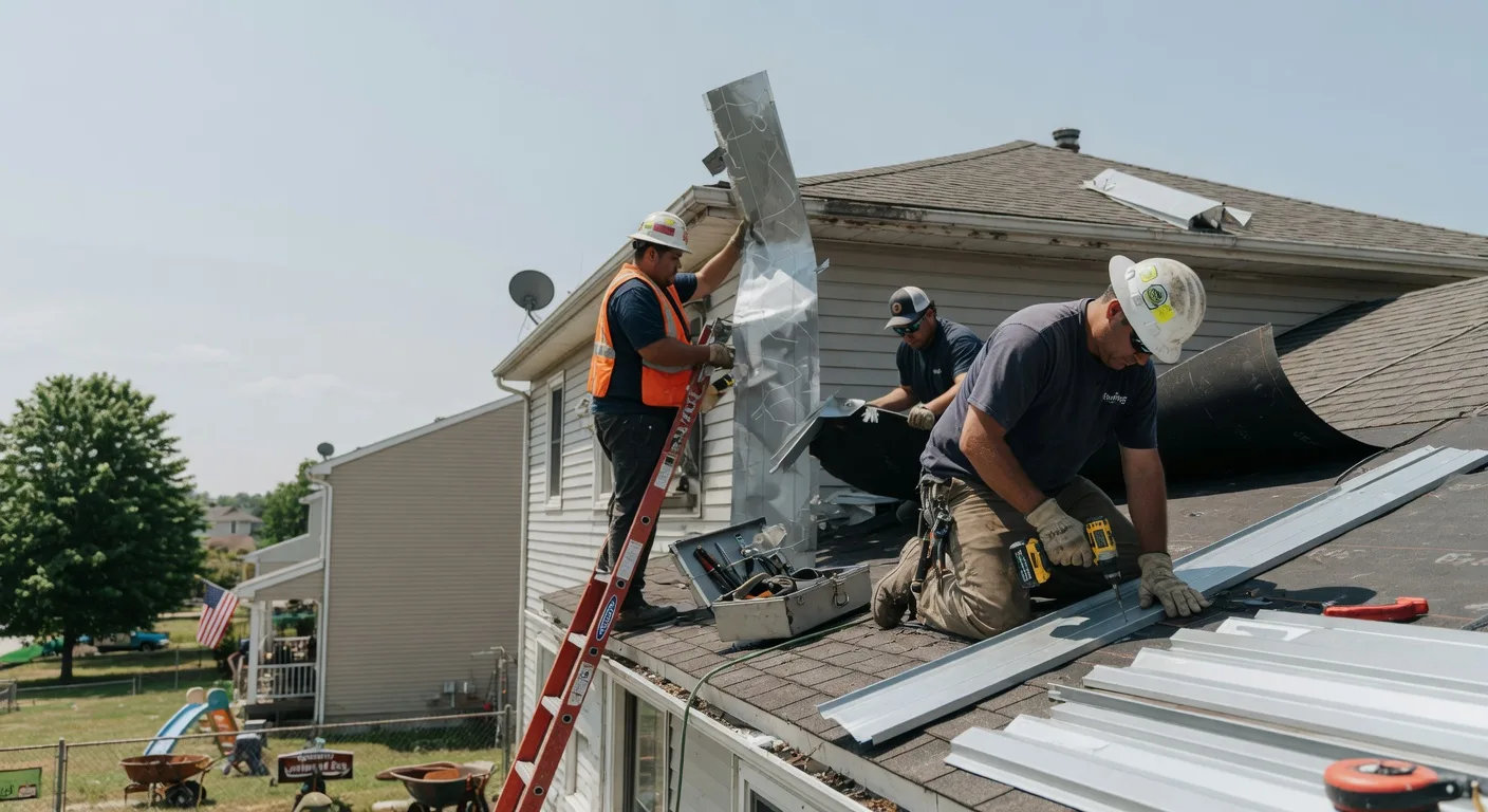 Metal Roof Repair in Kampsville, IL